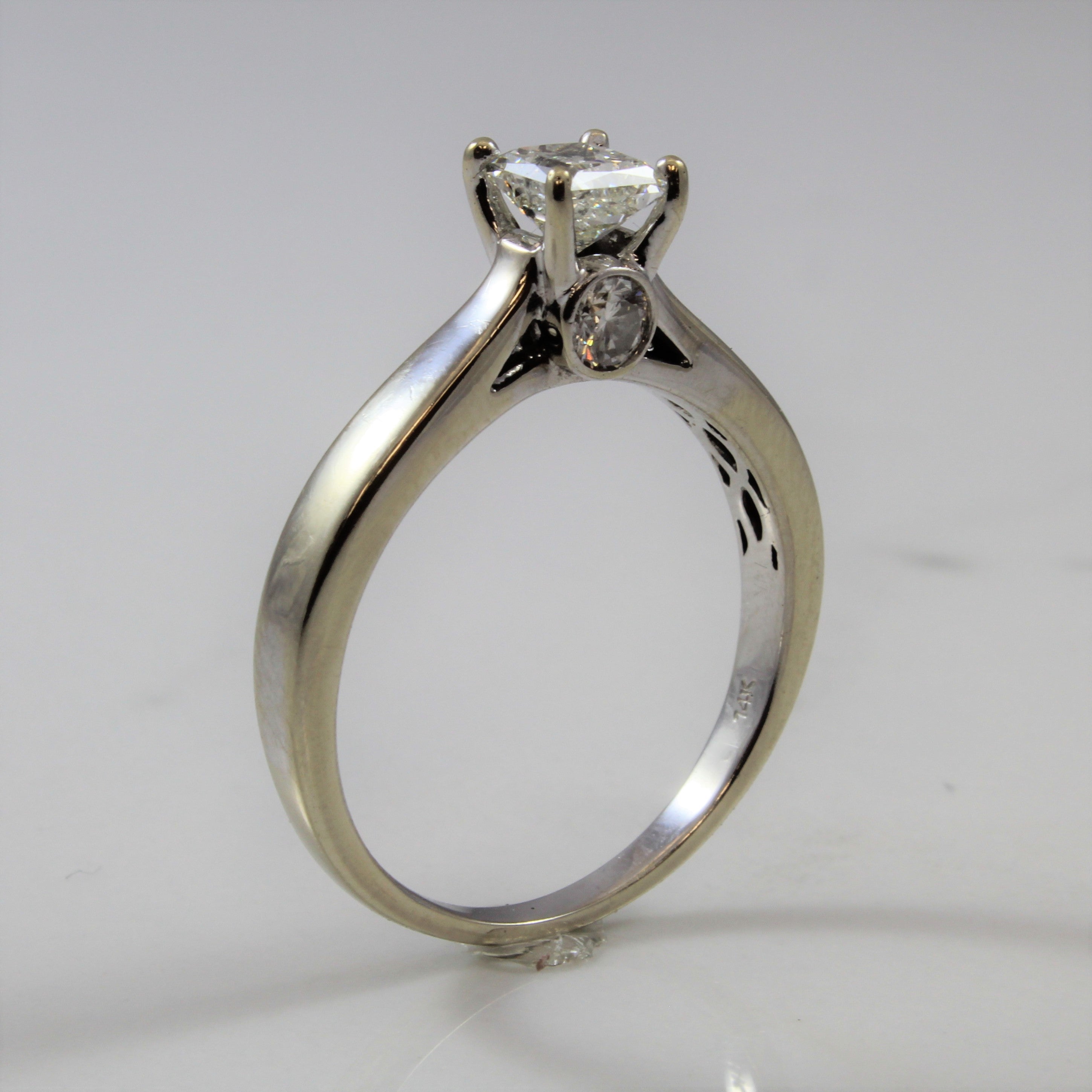 Diamond Detailed Profile Engagement Ring | 1.00 ctw | SZ 9.25 | — 100 Ways