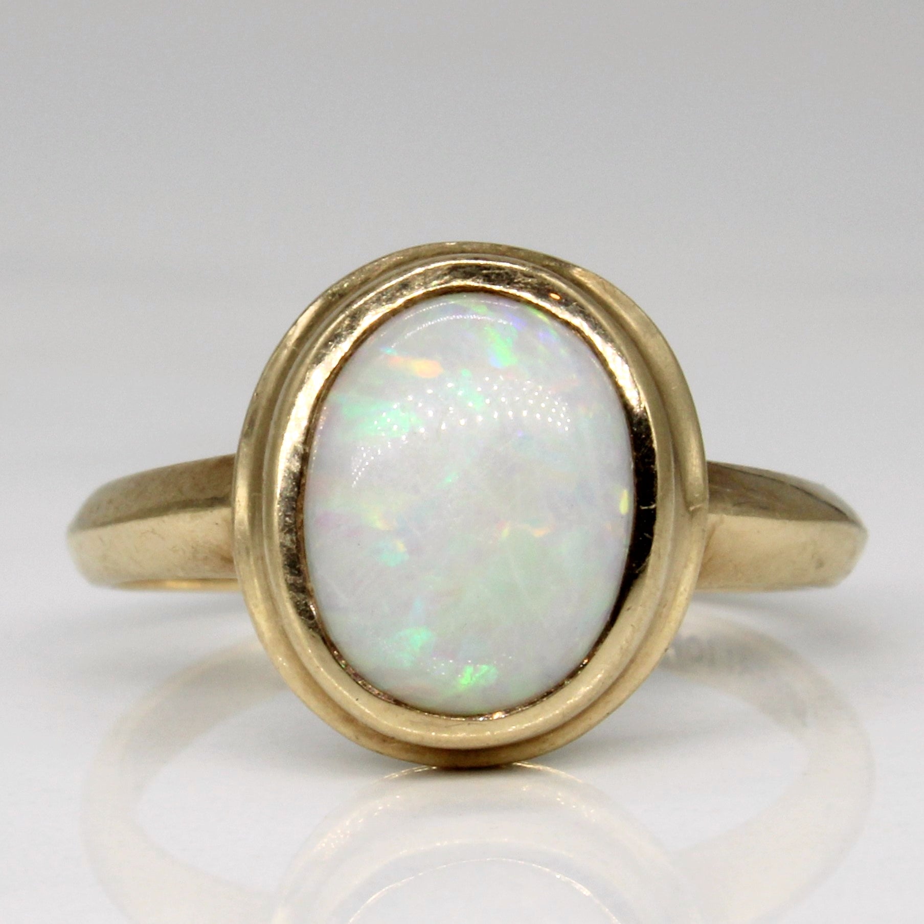 Bezel Set Opal Ring | 1.57ct | SZ 6.75 |