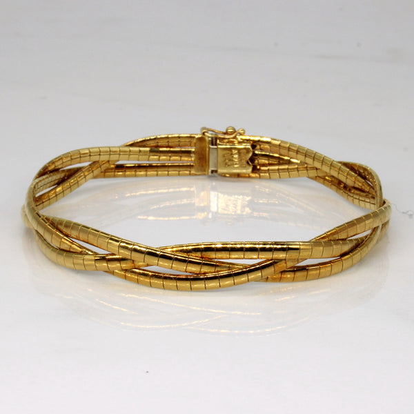 Birks Pétale Yellow Gold and Diamond Bracelet