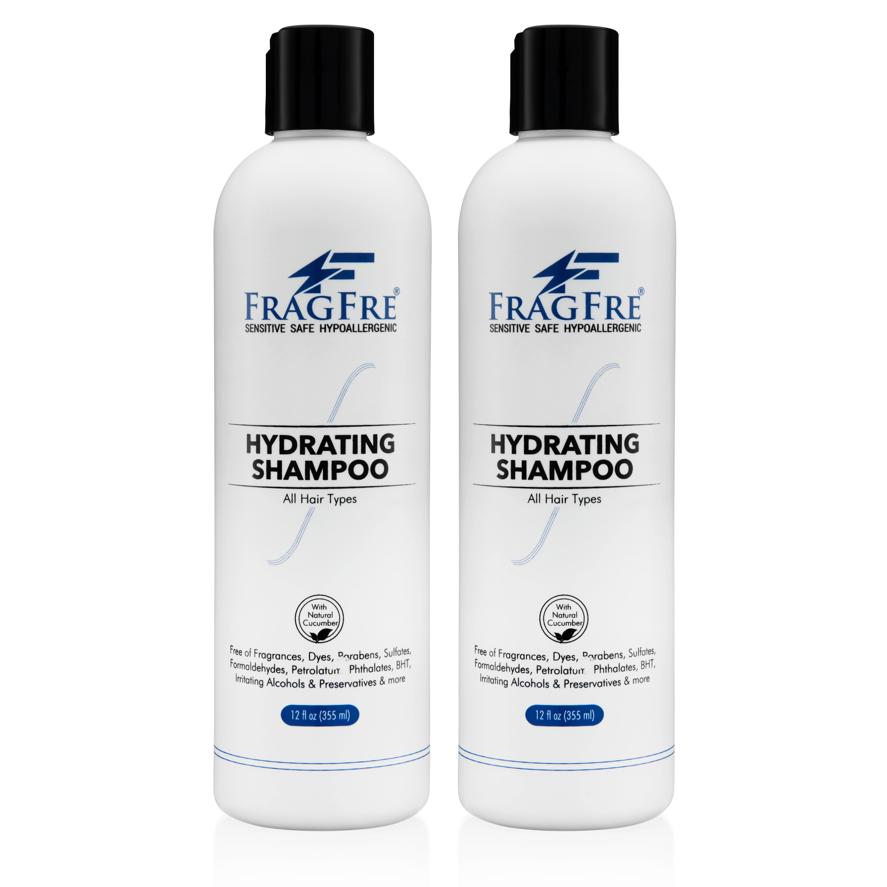 Hydrating Sulfate Free Shampoo Vegan Gluten Free Hypoallergenic 12oz