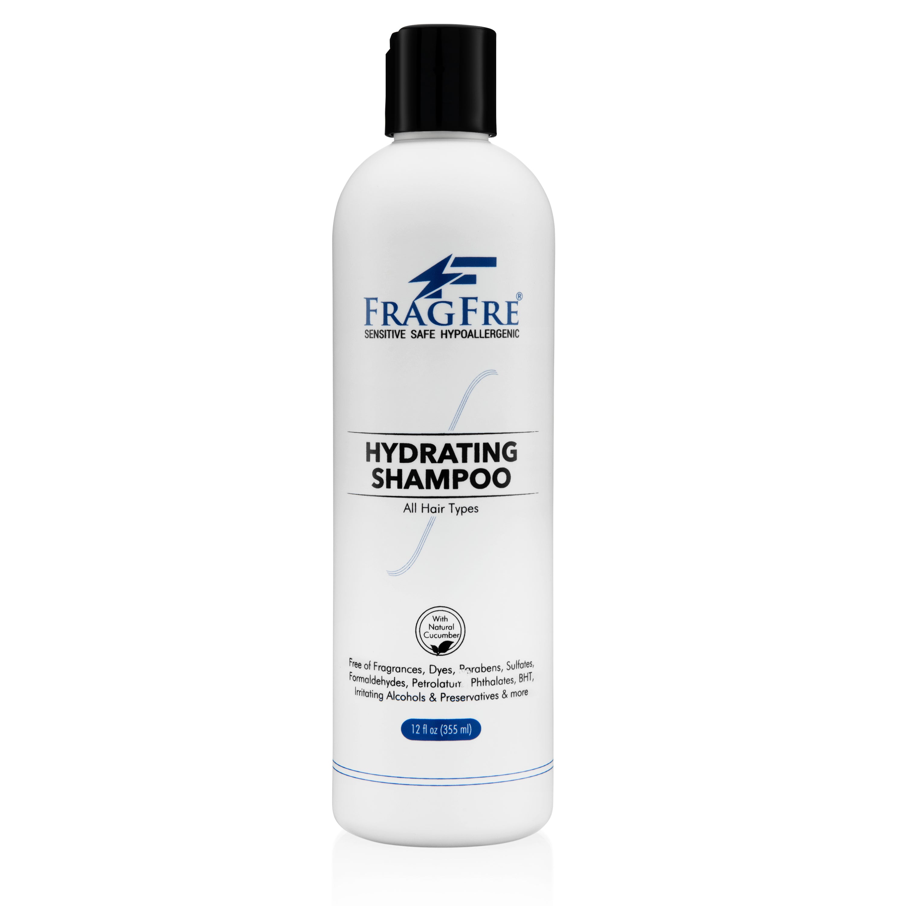 FRAGFRE Hydrating Shampoo 12oz - Hypoallergenic Sulfate Free Sha