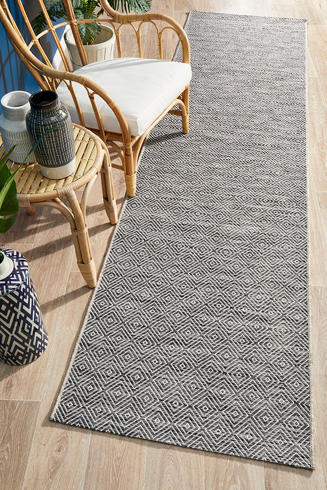 Courtyard Deck  Grey Runner Rug