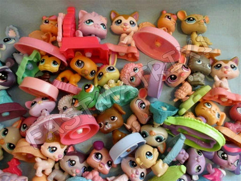 Littlest Pet Shop Random lot of 10 mixed pets