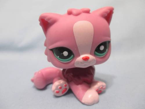 littlest pet shop pink cat