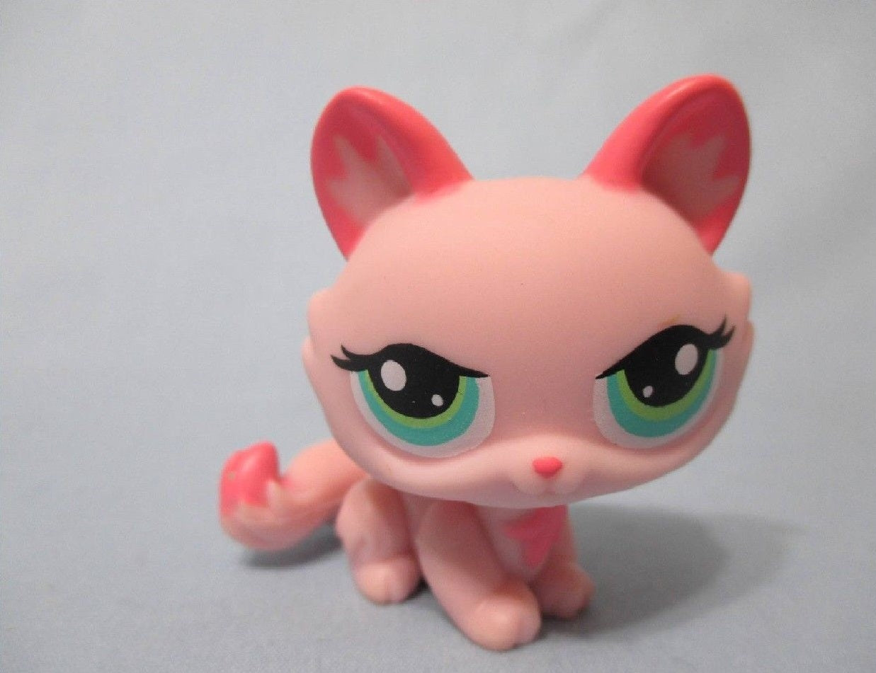 littlest pet shop pink cat