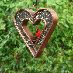 Copper Fly-Thru Bird Feeder by Good Directions