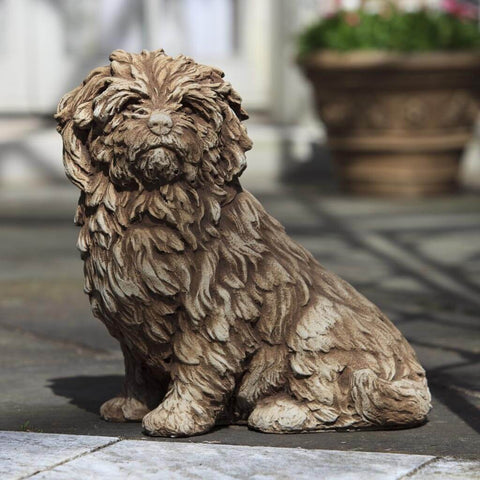 Fluffy Dog Garden Statue by Campania International