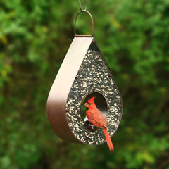 Copper Tear Drop Bird Feeder by Good Directions