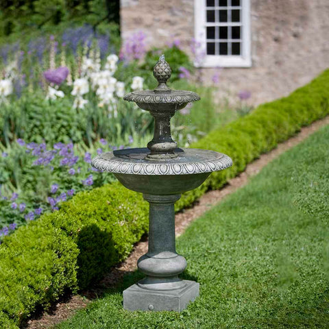 The ever classic Williamsburg Pineapple Two-Tiered Fountain by Campania International