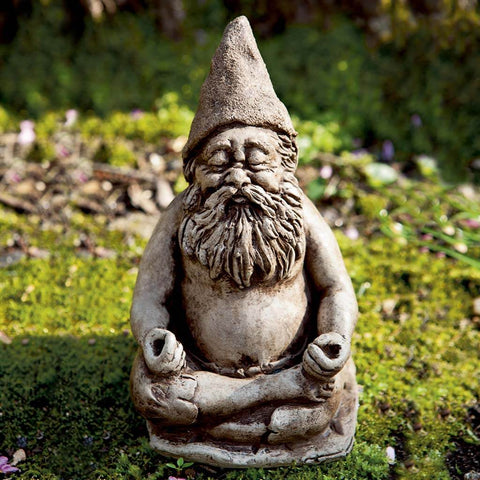 Fred the Gnome, a zen statue