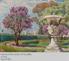 View from the Garden of Versailles by Lili Elb ca 1922