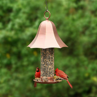 Good Directions Classic Perch Bird Feeder in Copper Finish | The