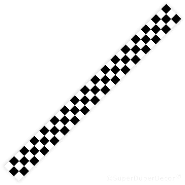 Checkered Flag - wall border – SuperDuperDecor