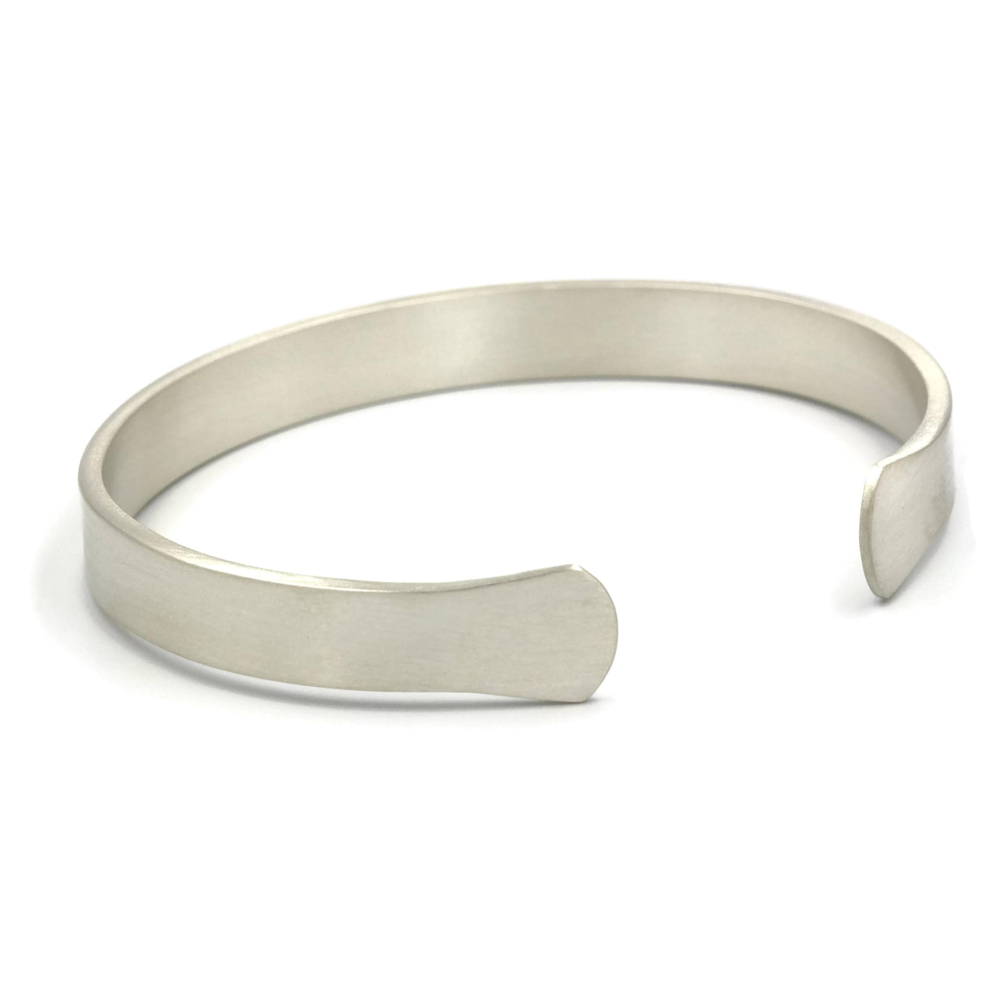 Sterling Silver Floral Engraved Cuff Bracelet with Monogram 