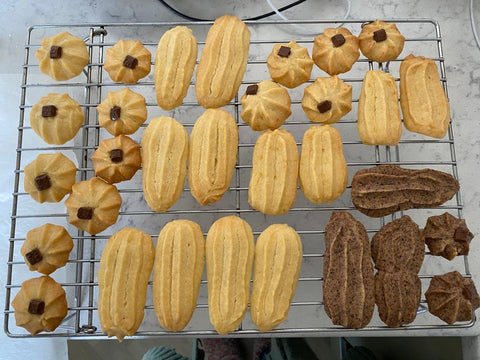 Easy Viennese Finger Biscuit Recipe on Baking Tray