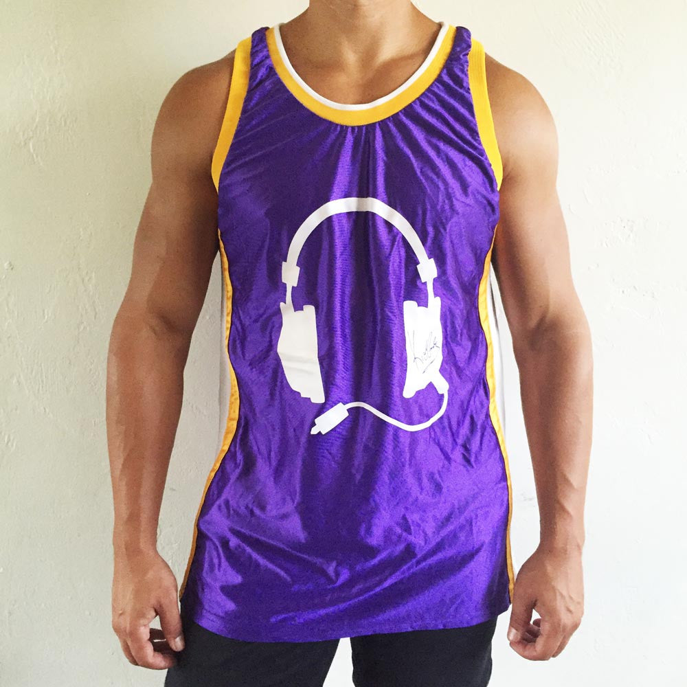 yellow and purple jersey