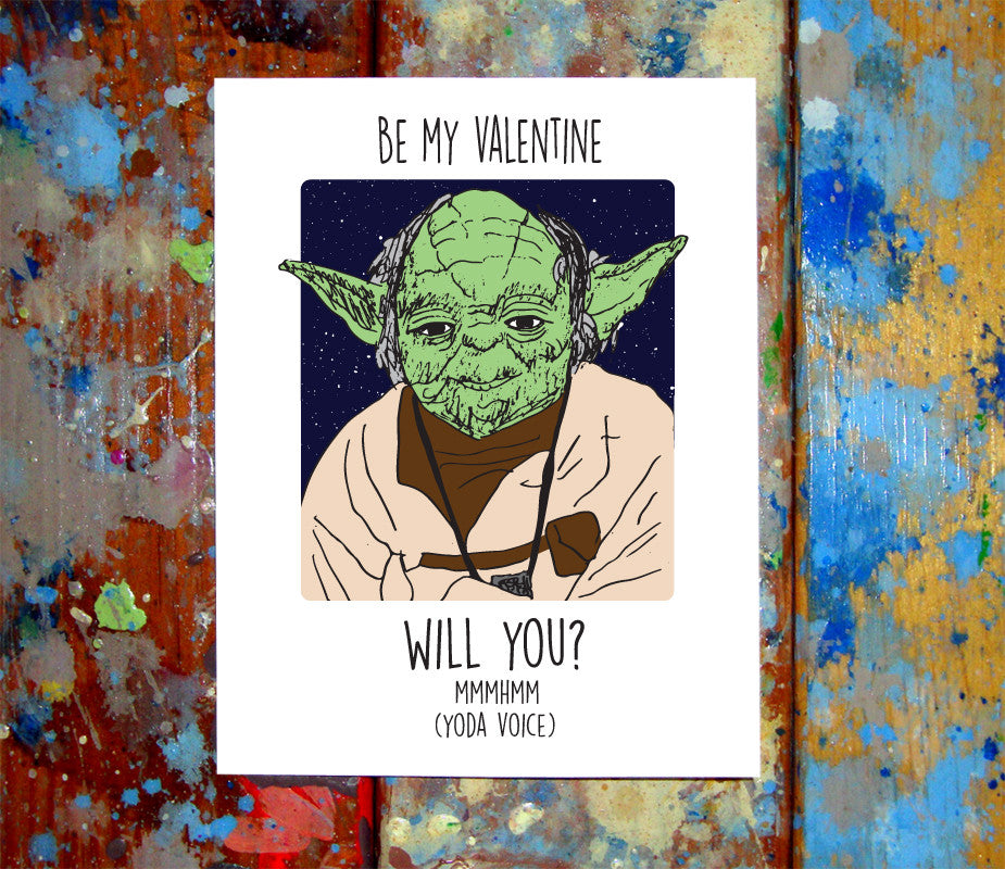 Yoda Valentines Day Card Letmedrawyourpicture