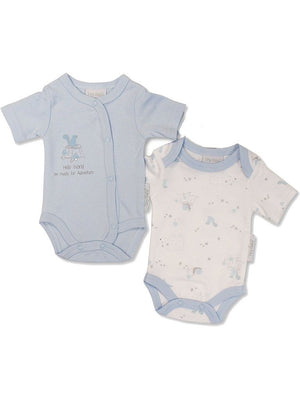 2 pack Blue Woodland Theme Baby Bodysuits (3-5lb & 5-8lb) - Bodysuit / Vest - Tiny Chick
