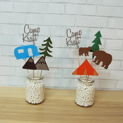 Camping Party Or Baby Shower Tagged Camping Birthday Decor