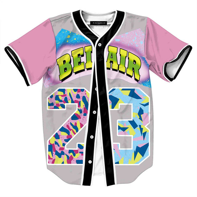 pink baseball jersey