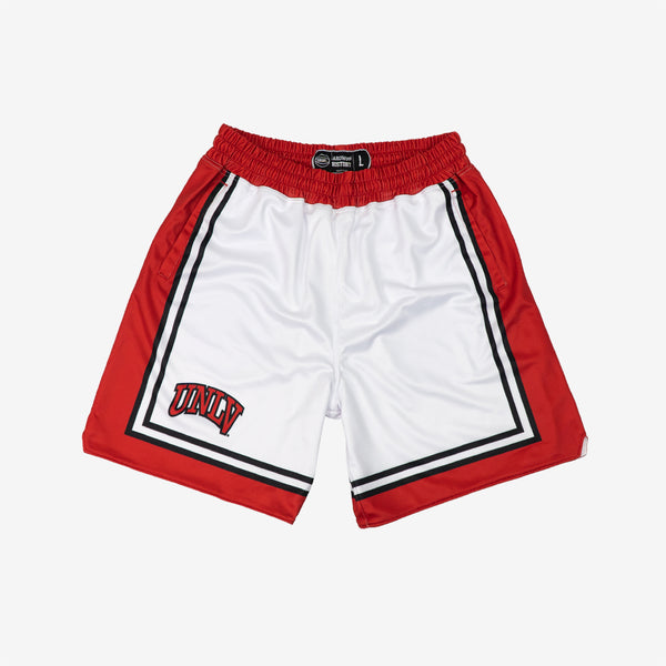1990 UNLV Basketball Team White and Red Shorts | 19nine