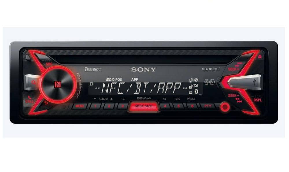 Sony Mex N4150bt In Dash Bluetooth Mp3 Wma Tuner Player The