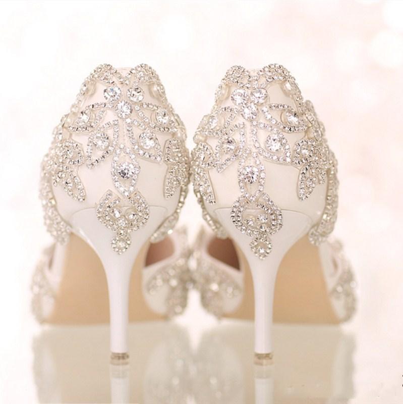 ivory bling wedding shoes