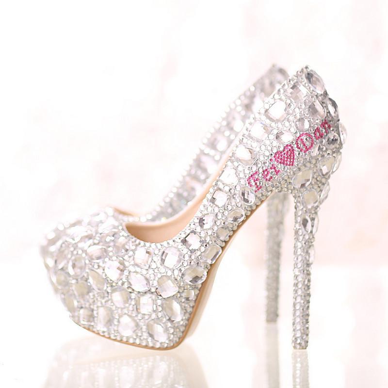 personalized bridal shoes