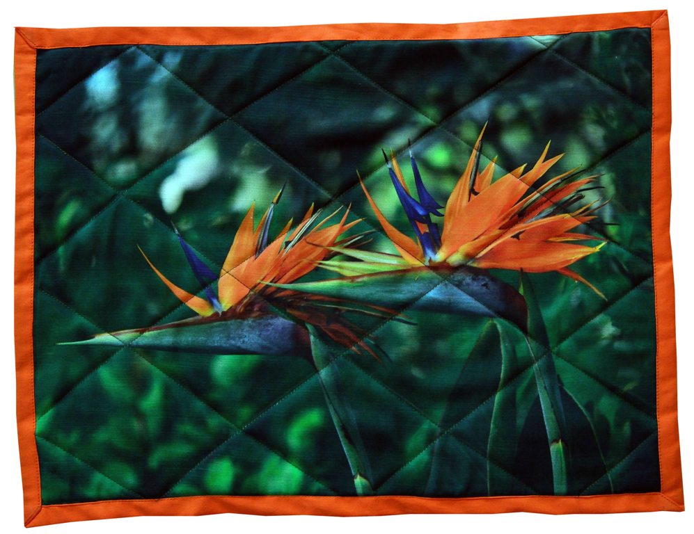 Bird Of Paradise Table Mat Handcrafted Table Mats In Cotton Set