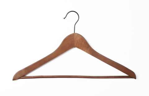 Wood suit hanger