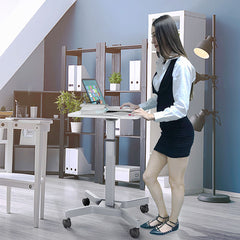 ergonomic adjustable rolling laptop desk