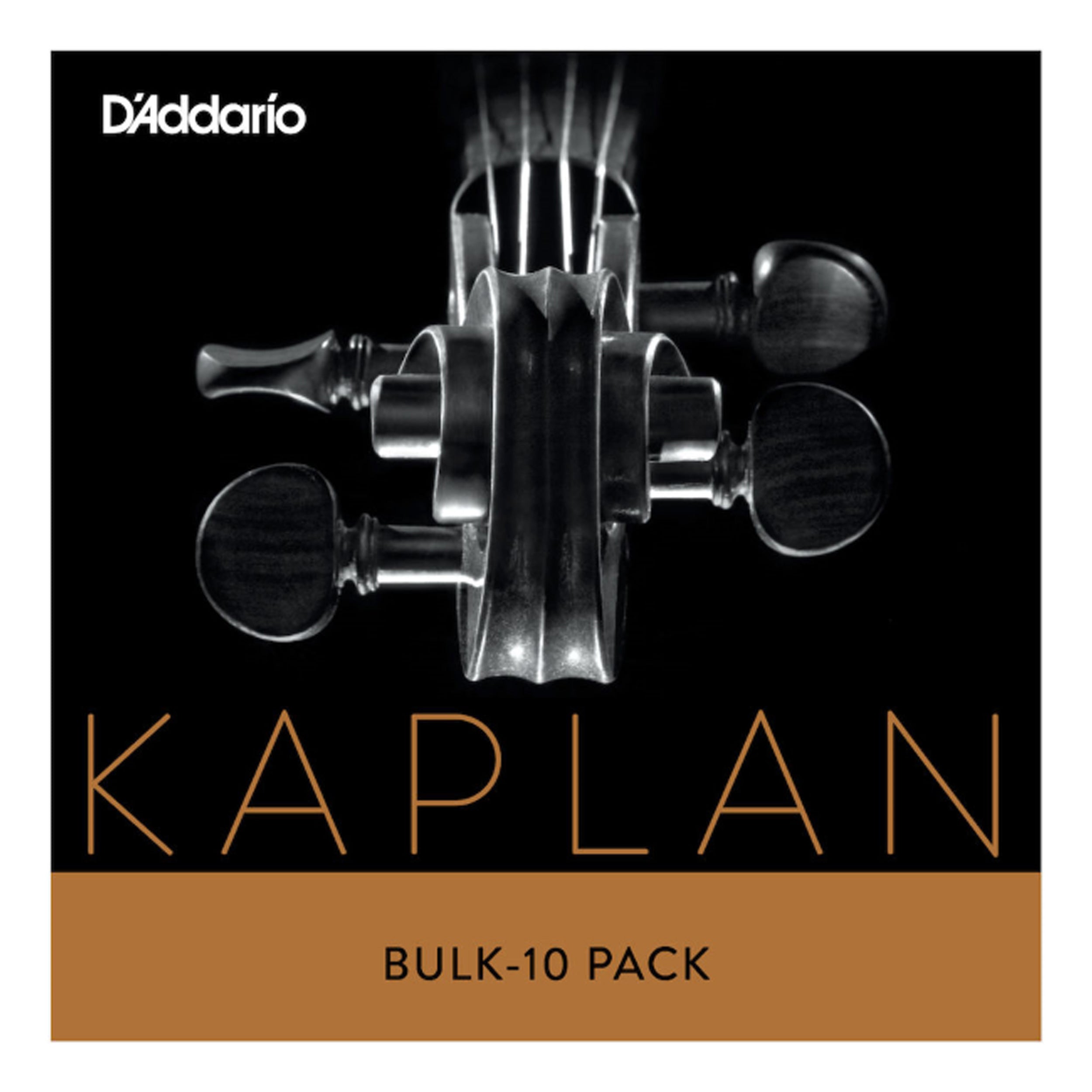 D'Addario Kaplan Bass String Set, 3/4 Scale, Heavy Tension, Bulk 10-Pack