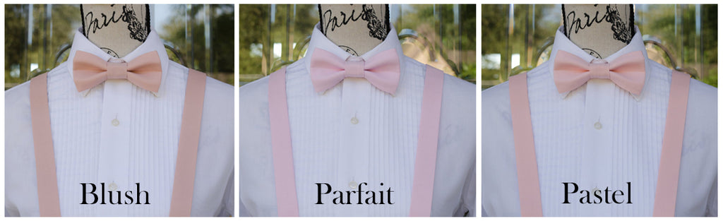 Blush Pink Neck Ties and Bow Ties