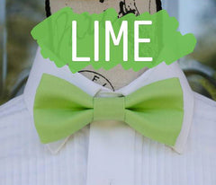Green Bow Ties - Lime Green. Wedding Bow Tie, Grad Bow Tie, Mens Bow Ties