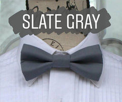 Gray Bow Ties - Grey Bow Tie. Wedding Bow Tie, Grad Bow Tie, Mens Bow Ties, Made in Canada