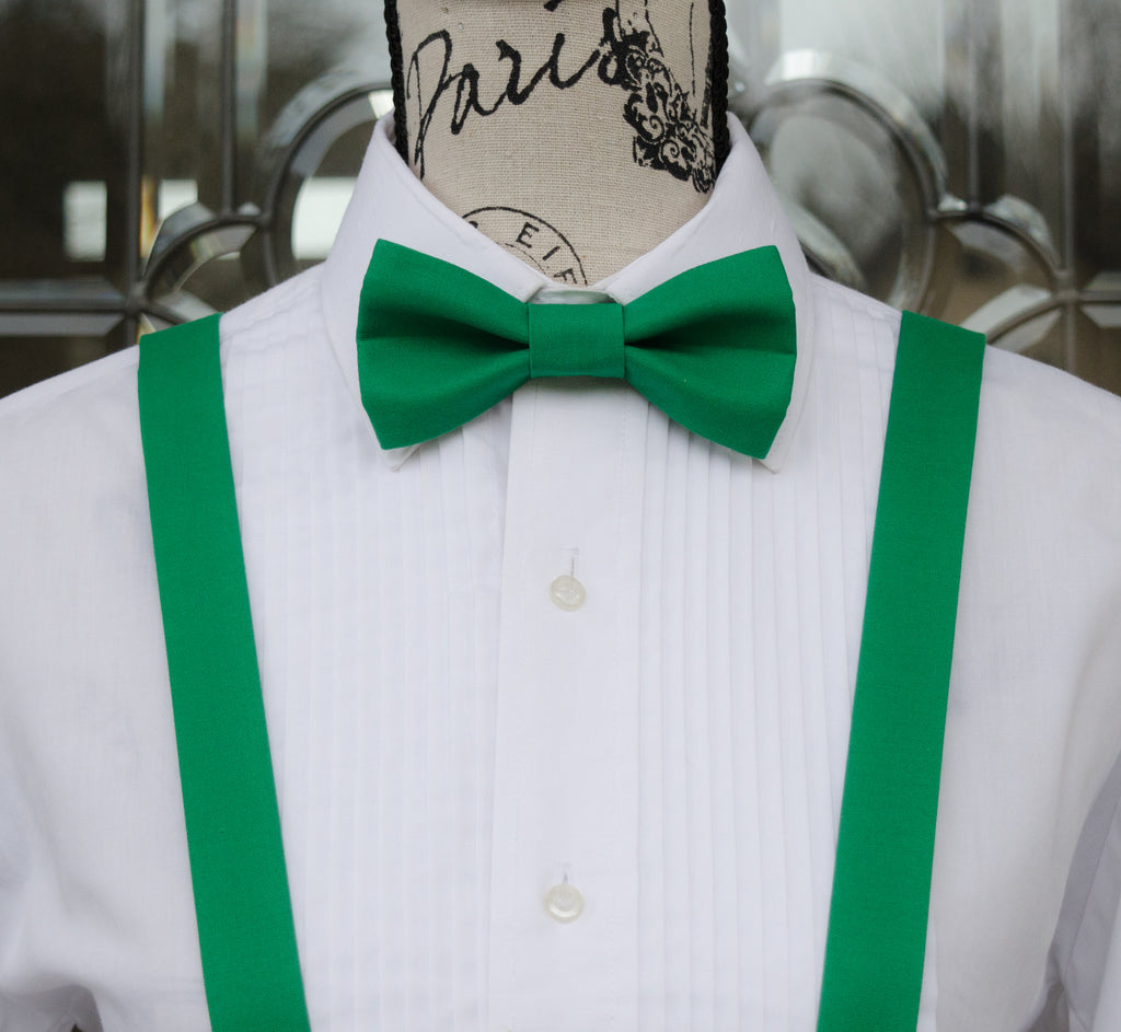 Emerald Green Bow Ties and Suspenders | Mr. Bow Tie
