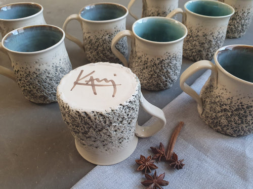 Unique ceramic espresso cups with saucer – Kari Ceramics