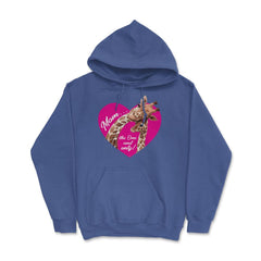 Mom the one and only Giraffes Hoodie - Royal Blue