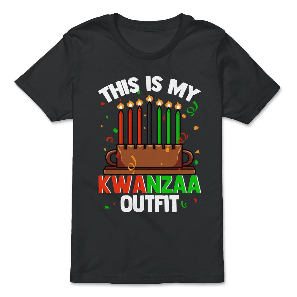 This Is My Kwanzaa Outfit African American Pride graphic - Premium Youth Tee - Black