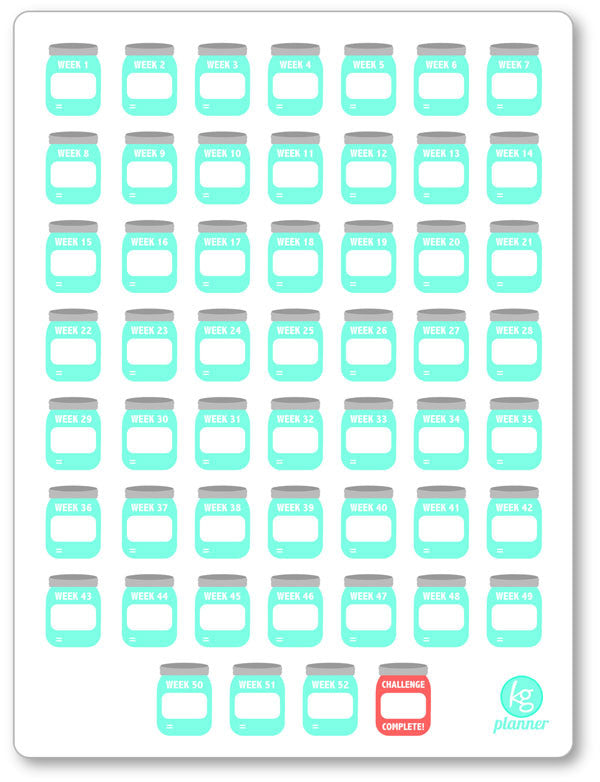 savings planner printable