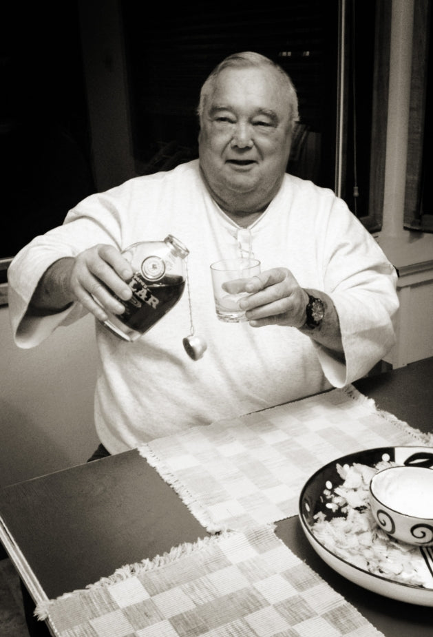 Greg Noll sharing a toast of Papa’s Pilar Rum