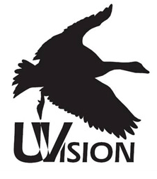 UVision ultraviolet (UV) reflective duck and goose decoy paint is