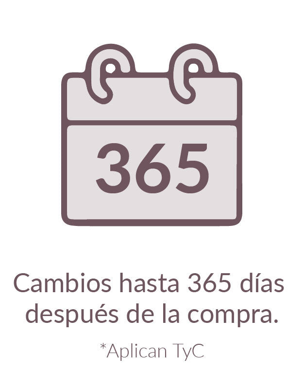 Cambios hasta 365 días después de la compra