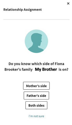 AncestryDNA - Relationship Assignment - Choose side of family