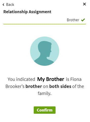 AncestryDNA - Relationship Assignment - Confirm relationship