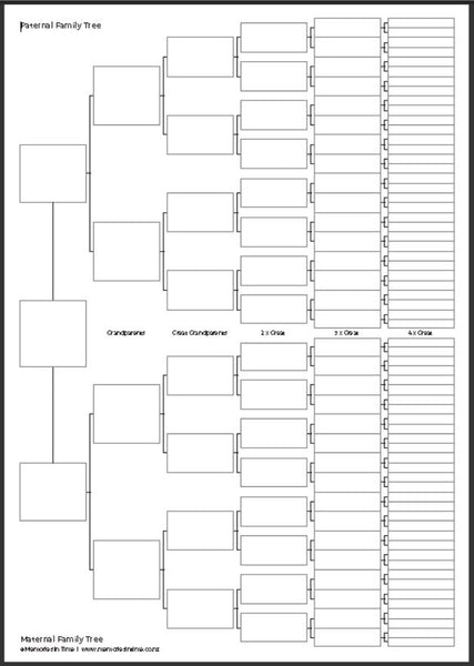 7 Generation Ancestry Chart - Downloadable – Memories In Time