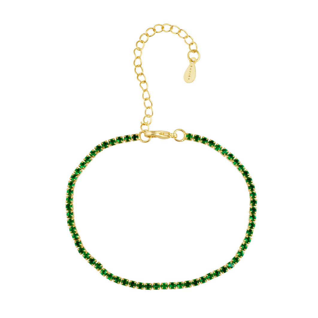 Chloe Tennis Bracelet Emerald