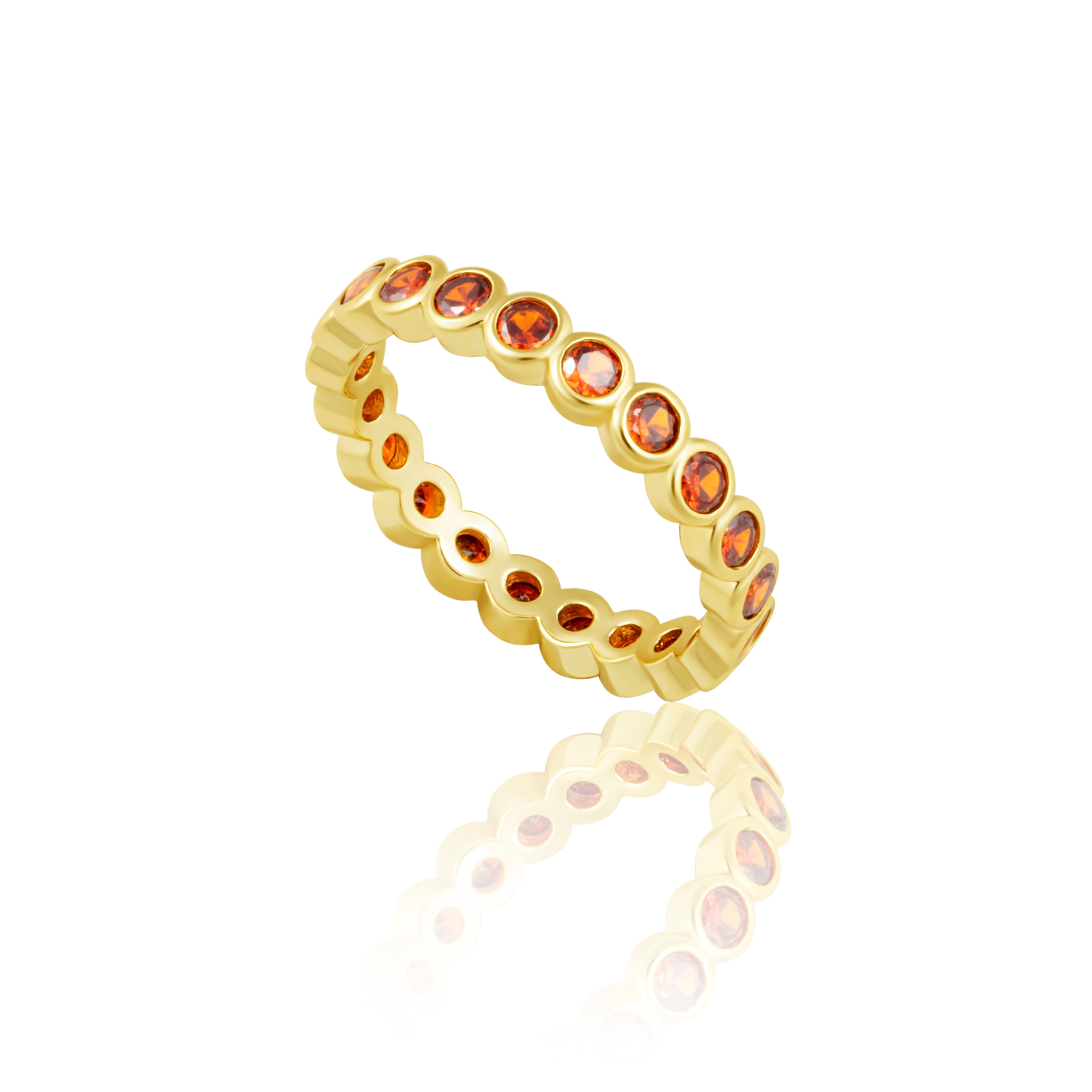 Celeste Eternity Ring - Orange