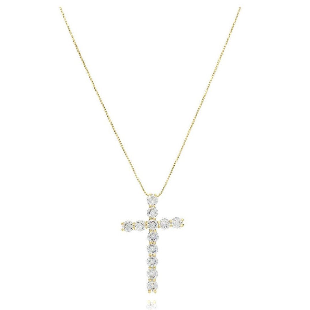 faith cross necklace gold