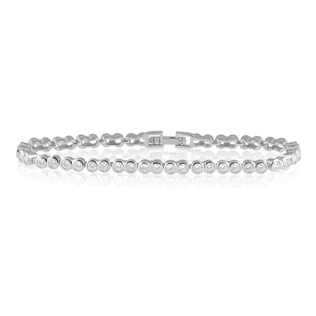 Bezel Tennis Bracelet